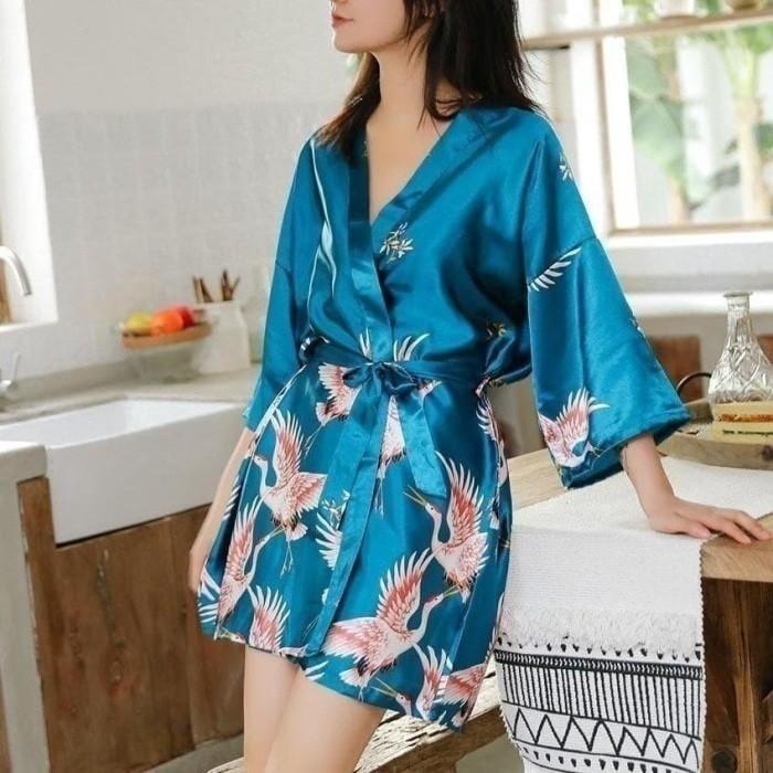 Women's Oriental Style Summer Print Robe