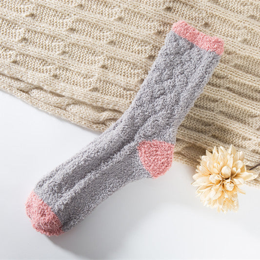 Coral Fleece Warm Sleep Socks