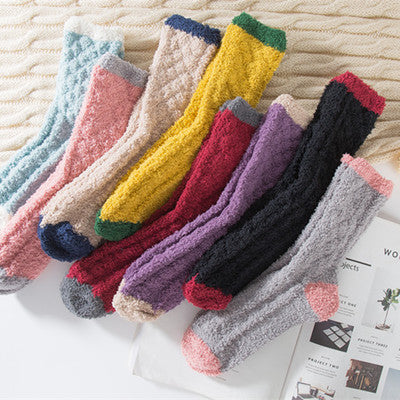 Coral Fleece Warm Sleep Socks