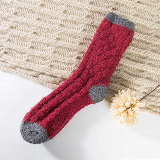 Coral Fleece Warm Sleep Socks