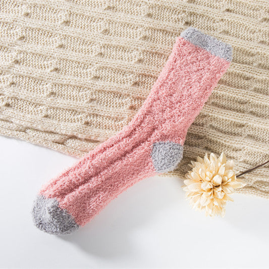Coral Fleece Warm Sleep Socks