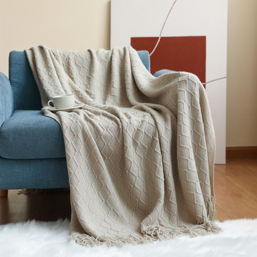 Nordic Sofa Knitted Throw