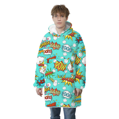 Fun Patterned Unisex Oversized Wearable Blanket