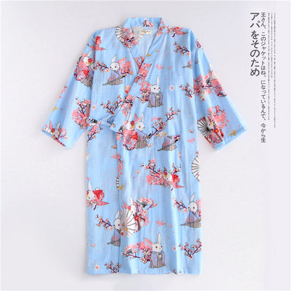 Thin Cotton Bold Print Summer Evenings Kimono