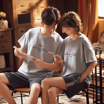 Unisex Short-sleeve Cotton Pyjamas