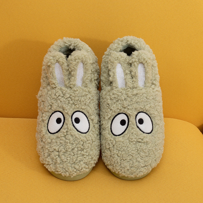 Bunny Ears Cotton Slippers