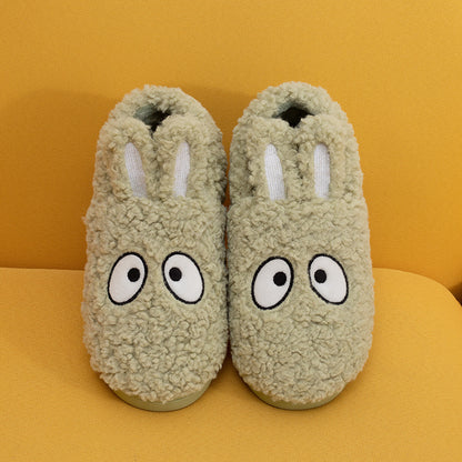 Bunny Ears Cotton Slippers