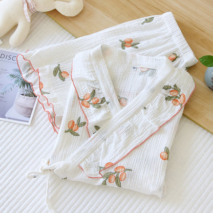Short-Sleeved Cotton Thin Homewear Suit
