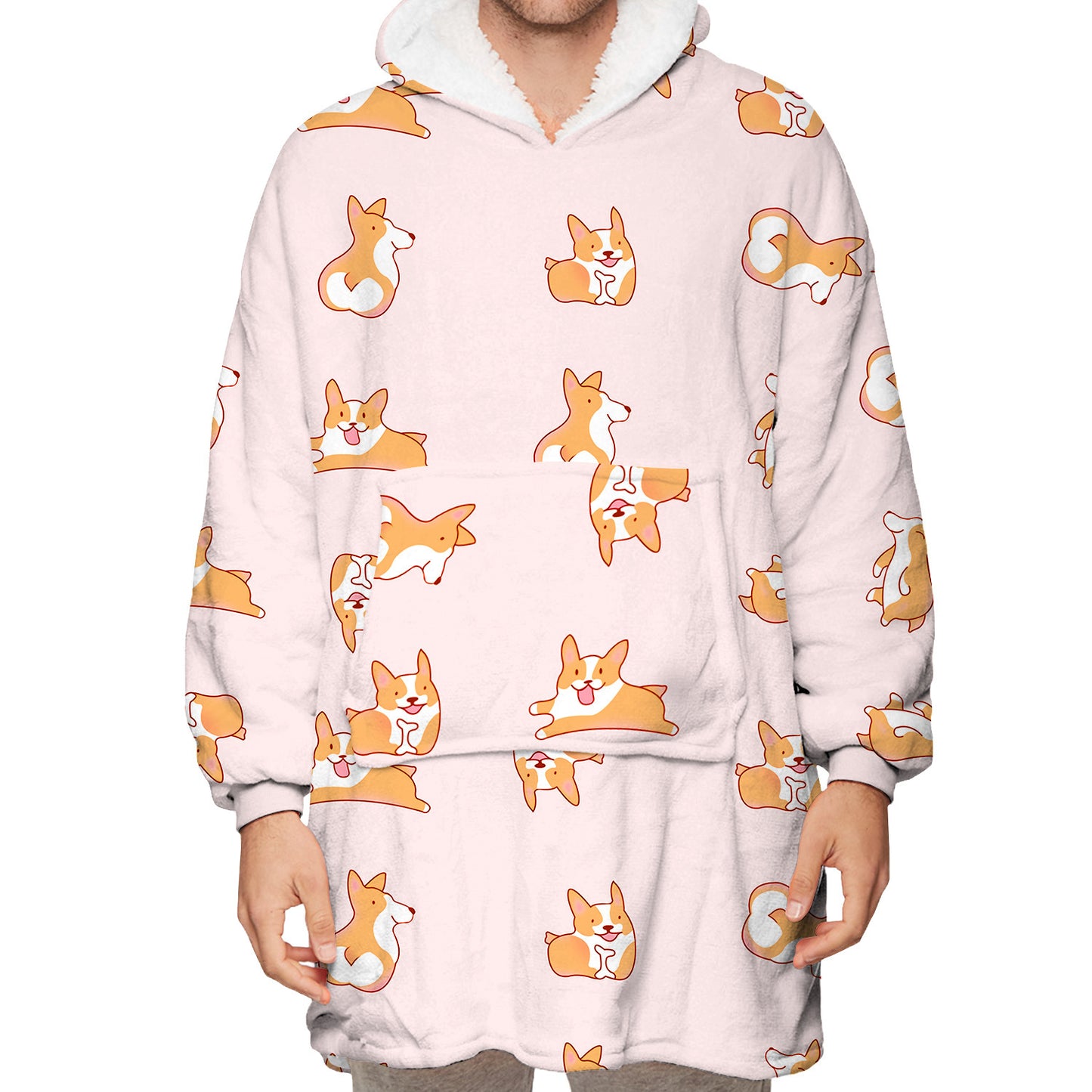 Plush-feel Oversized Unisex Hoodie