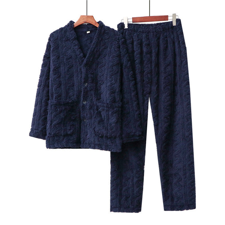 Thick Unisex Cardigan Style Pyjamas
