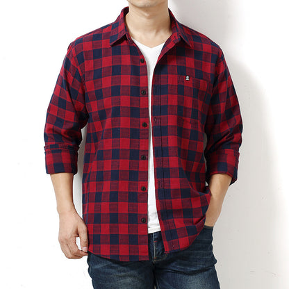 Men's Loose-Fit Oversized Downtime Cotton Shirt