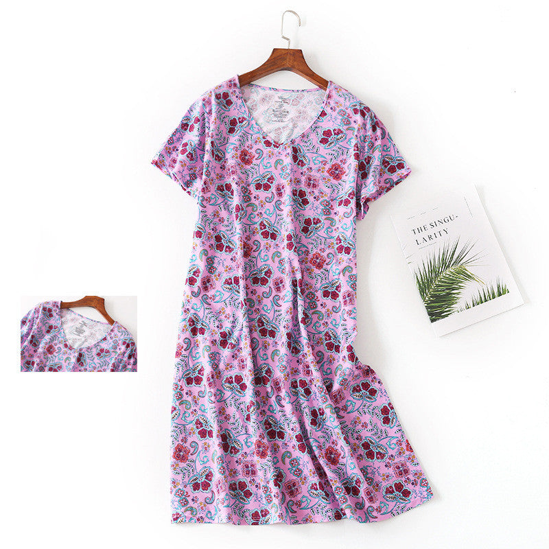 Ladies Plus Size Cotton Nightgown