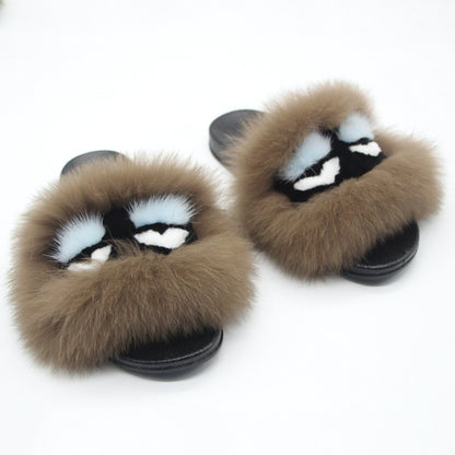 Fox Hair Slippers