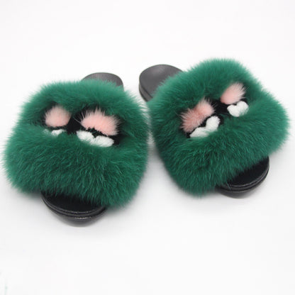 Fox Hair Slippers