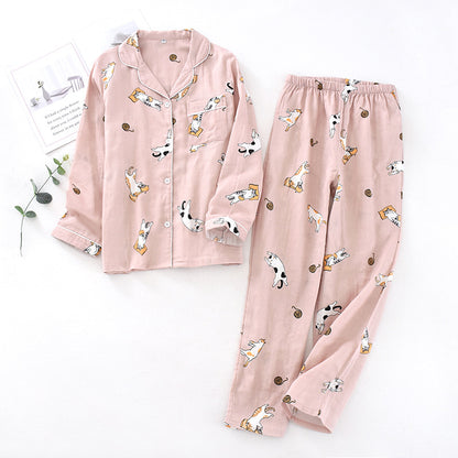 Pure Cotton Gauze Sweet Spring Loungewear Set