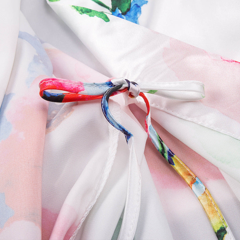 Ice Silk-Feel Thin Summer Robe