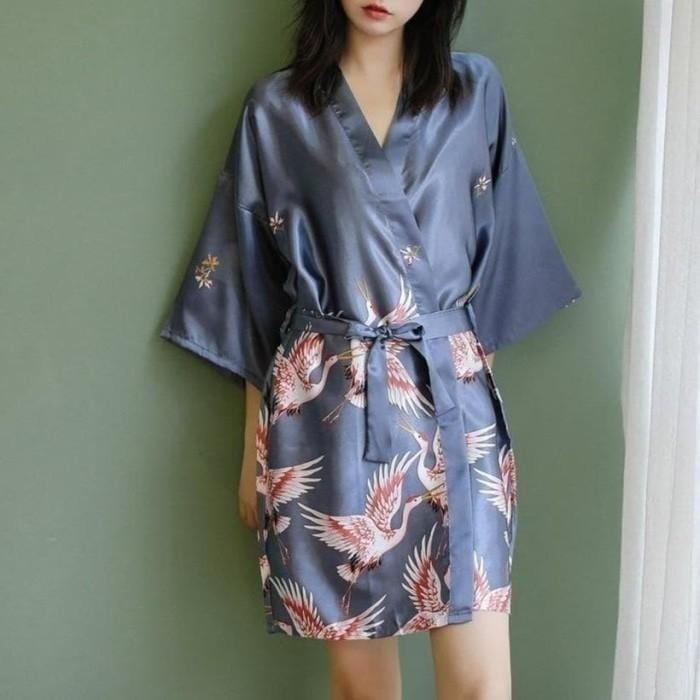 Women's Oriental Style Summer Print Robe