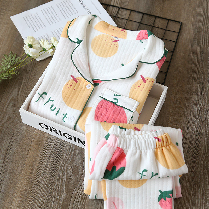 Women's Classic Style Pure Cotton Quilted Pyjamas
