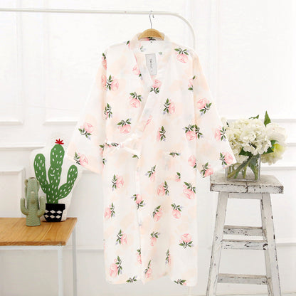 Thin Cotton Bold Print Summer Evenings Kimono