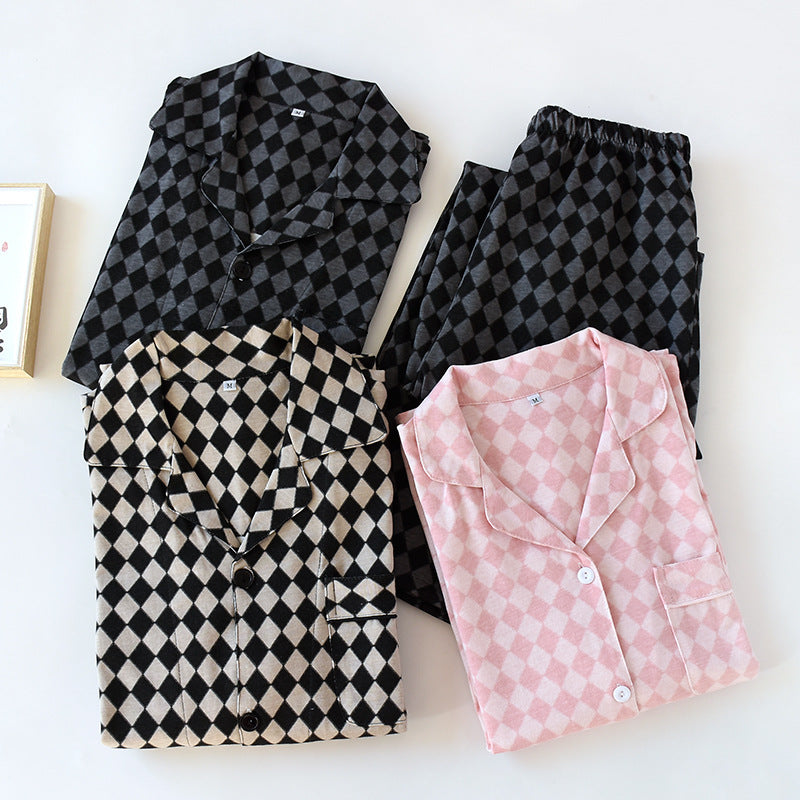 Plaid Design Gender-free Cotton PJs