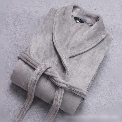 Autumn / Winter Coral Fleece Bathrobe