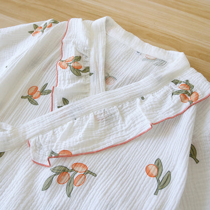 Short-Sleeved Cotton Thin Homewear Suit