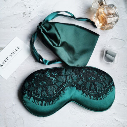 Lace & Silk Breathable Stylish Eye Mask