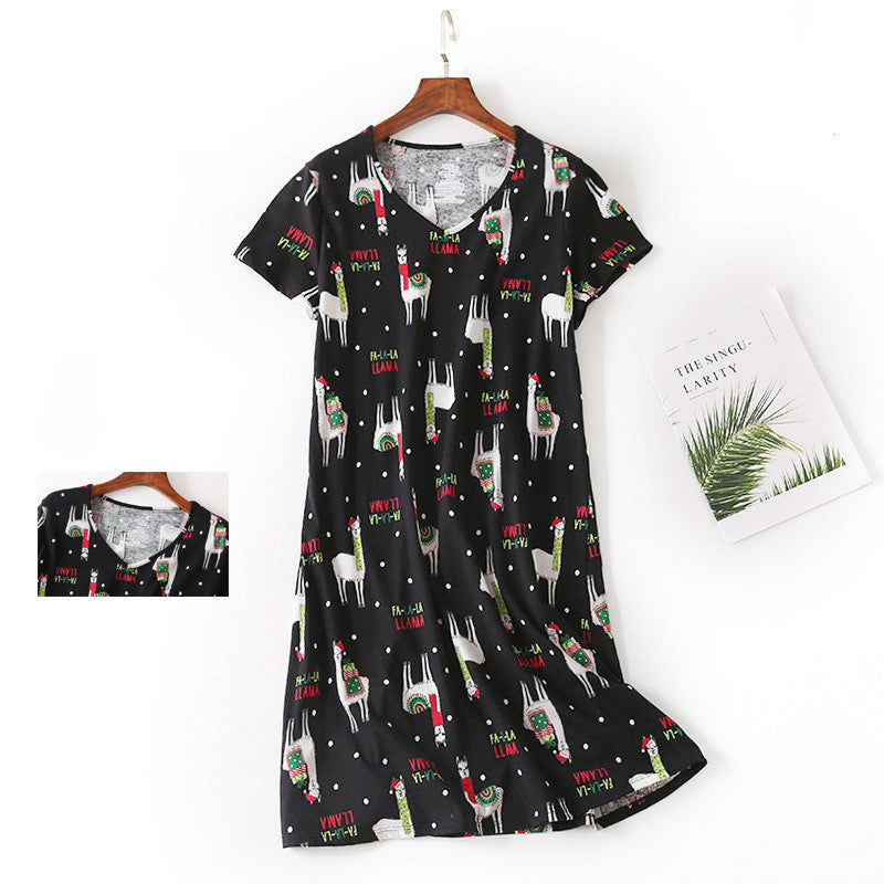 Ladies Plus Size Cotton Nightgown