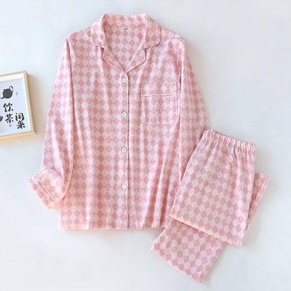 Plaid Design Gender-free Cotton PJs