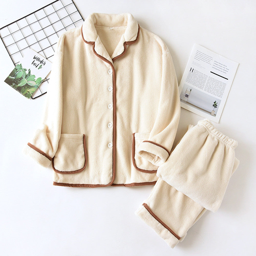 Thick Coral Fleece Unisex Pyjamas