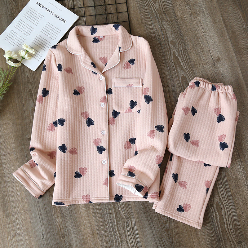 Women's Classic Style Pure Cotton Quilted Pyjamas