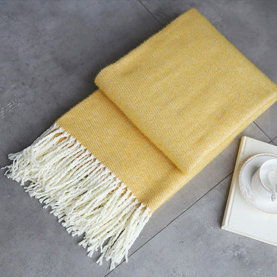 Nordic Style Sofa Mink Velvet Blanket
