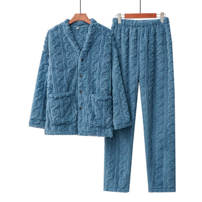 Thick Unisex Cardigan Style Pyjamas