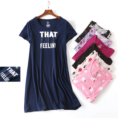 Ladies Plus Size Cotton Nightgown