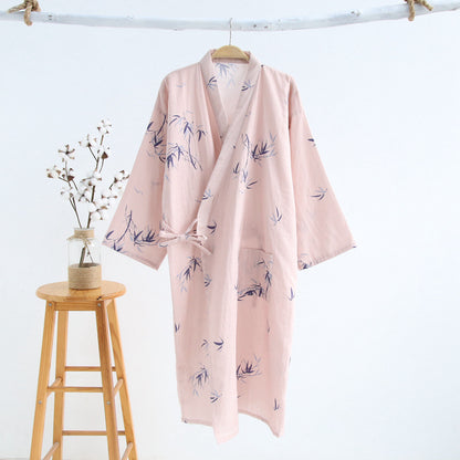 Thin Cotton Bold Print Summer Evenings Kimono