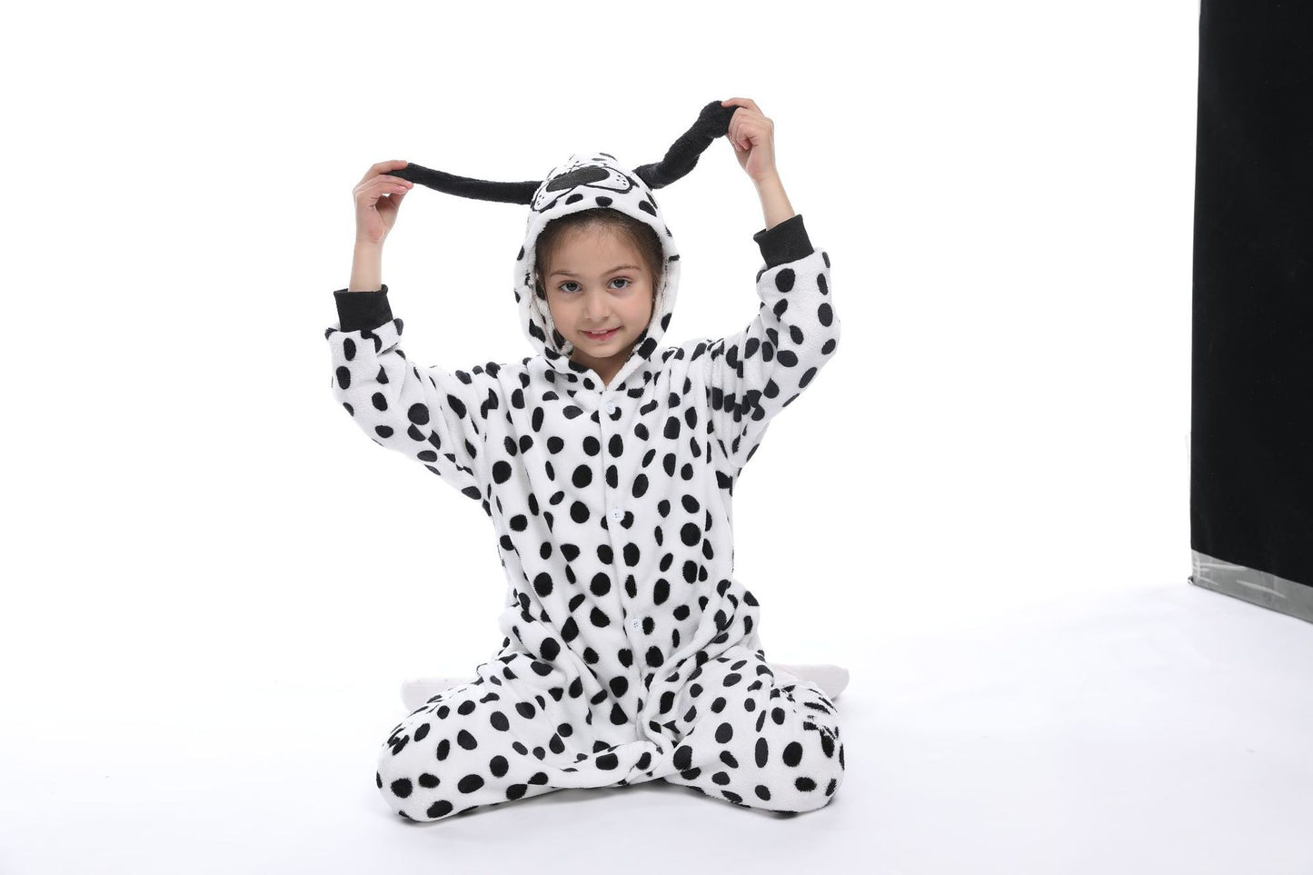 Dalmatian Print Kid's Winter Onesie