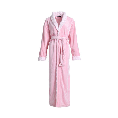 Unisex Soft Woven Flannel Bathrobe
