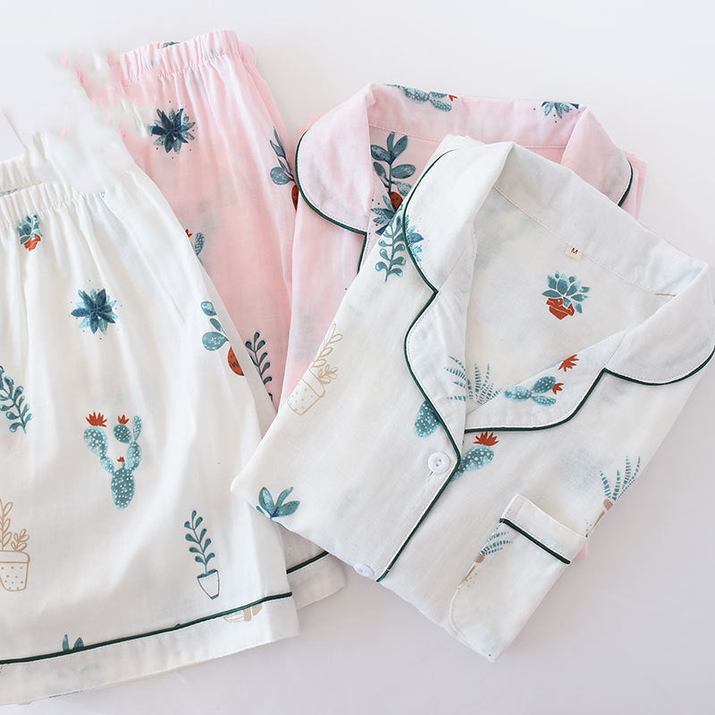 Short-Sleeved Cotton Pyjamas