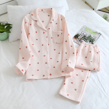 Women's Classic Style Pure Cotton Quilted Pyjamas