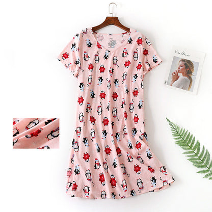 Ladies Plus Size Cotton Nightgown