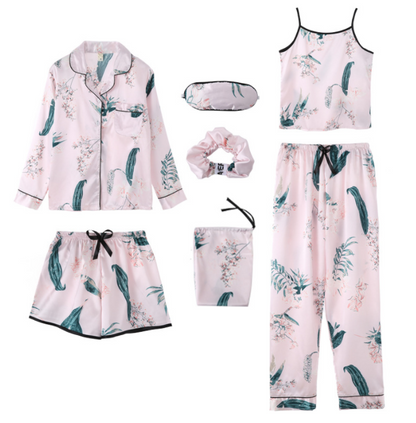 Faux Silk Seven-Piece Summer Set
