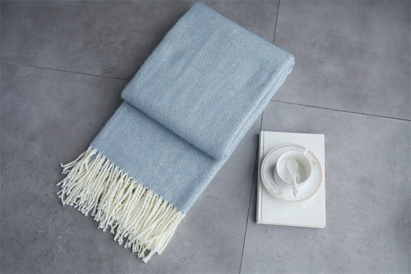 Nordic Style Sofa Mink Velvet Blanket
