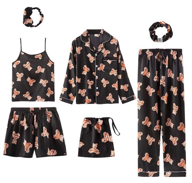 Faux Silk Seven-Piece Summer Set