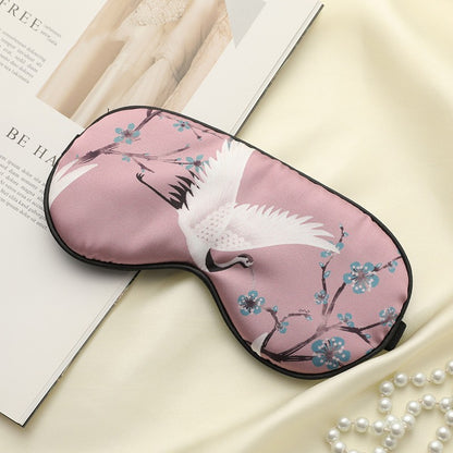 Elegant Printed Silk Eye Mask