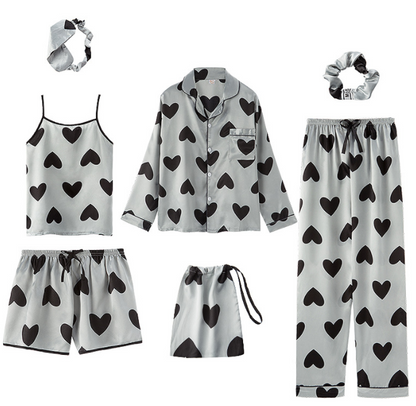 Faux Silk Seven-Piece Summer Set