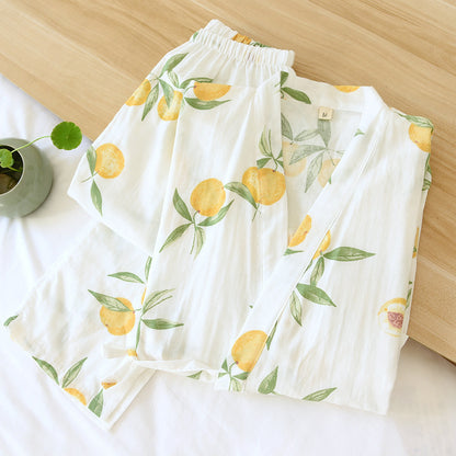 Kimono Style Summer Print Sleepwear