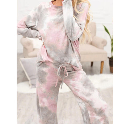 Thai Dye Long-Sleeved Casual Home Suit