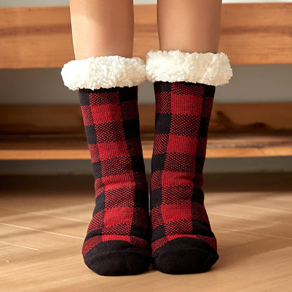 Ladies Tartan Warm Evenings Carpet Sock