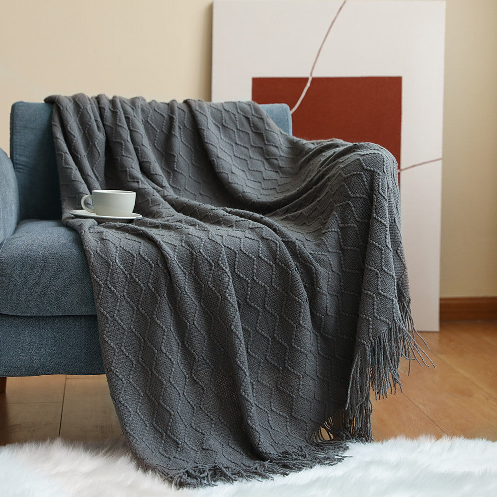 Nordic Sofa Knitted Throw