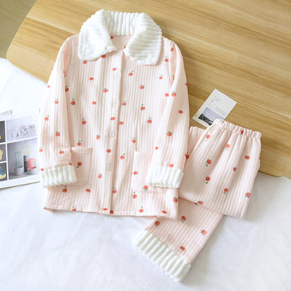 Women's Classic Style Pure Cotton Quilted Pyjamas
